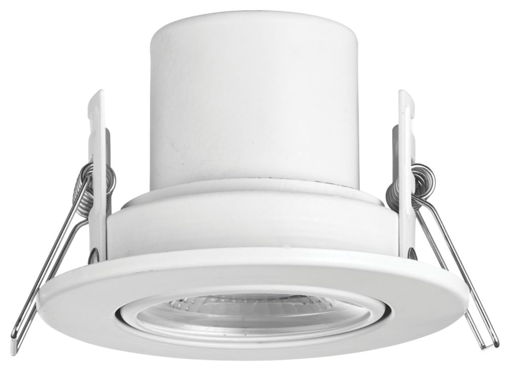 Image of LAP Cosmoseco Tilt Fire Rated LED Downlight White 5.8W 450lm 