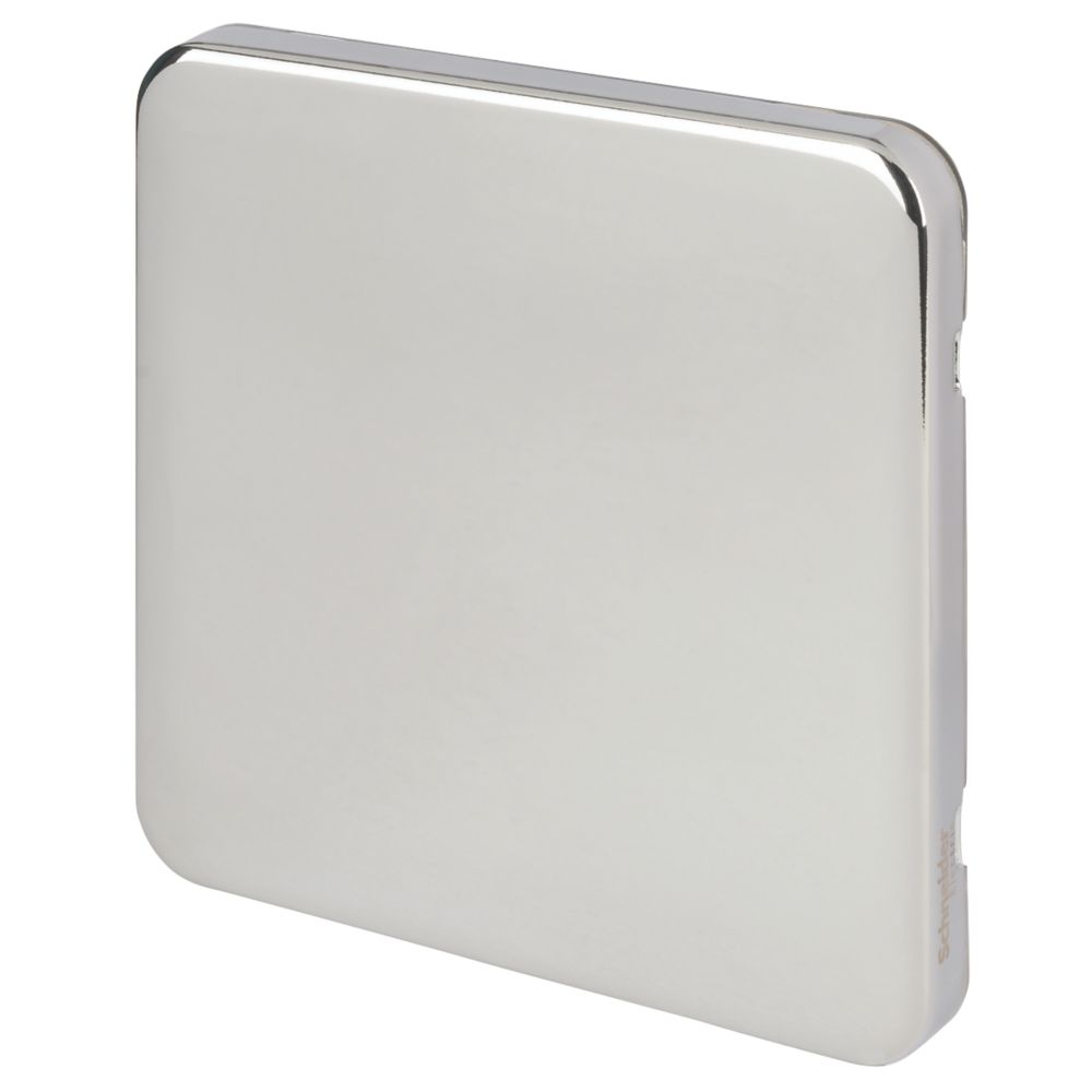 Image of Schneider Electric Lisse Deco 1-Gang Blanking Plate Polished Chrome 