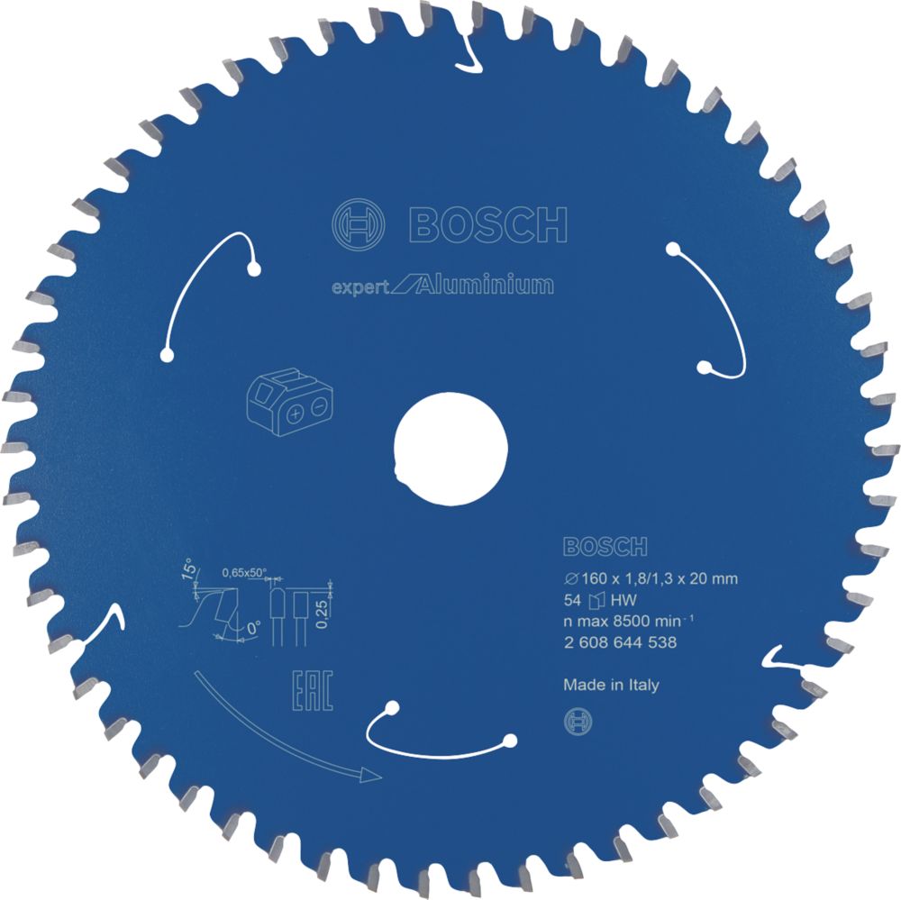 Image of Bosch Expert Aluminium Circular Saw Blade 160mm x 20mm 54T 