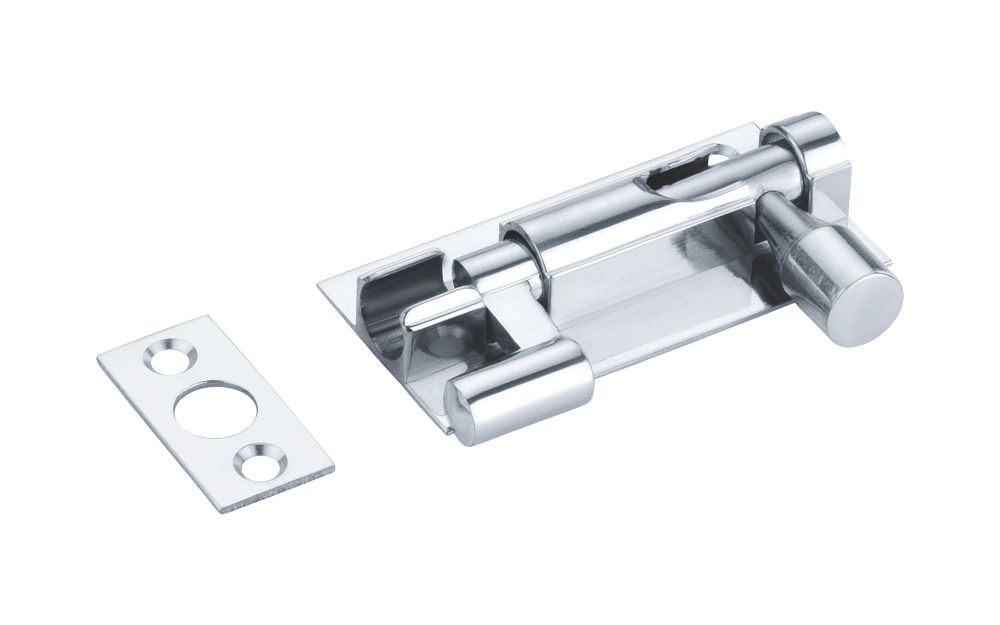 Image of Smith & Locke Necked Door Bolt Silver 63mm 