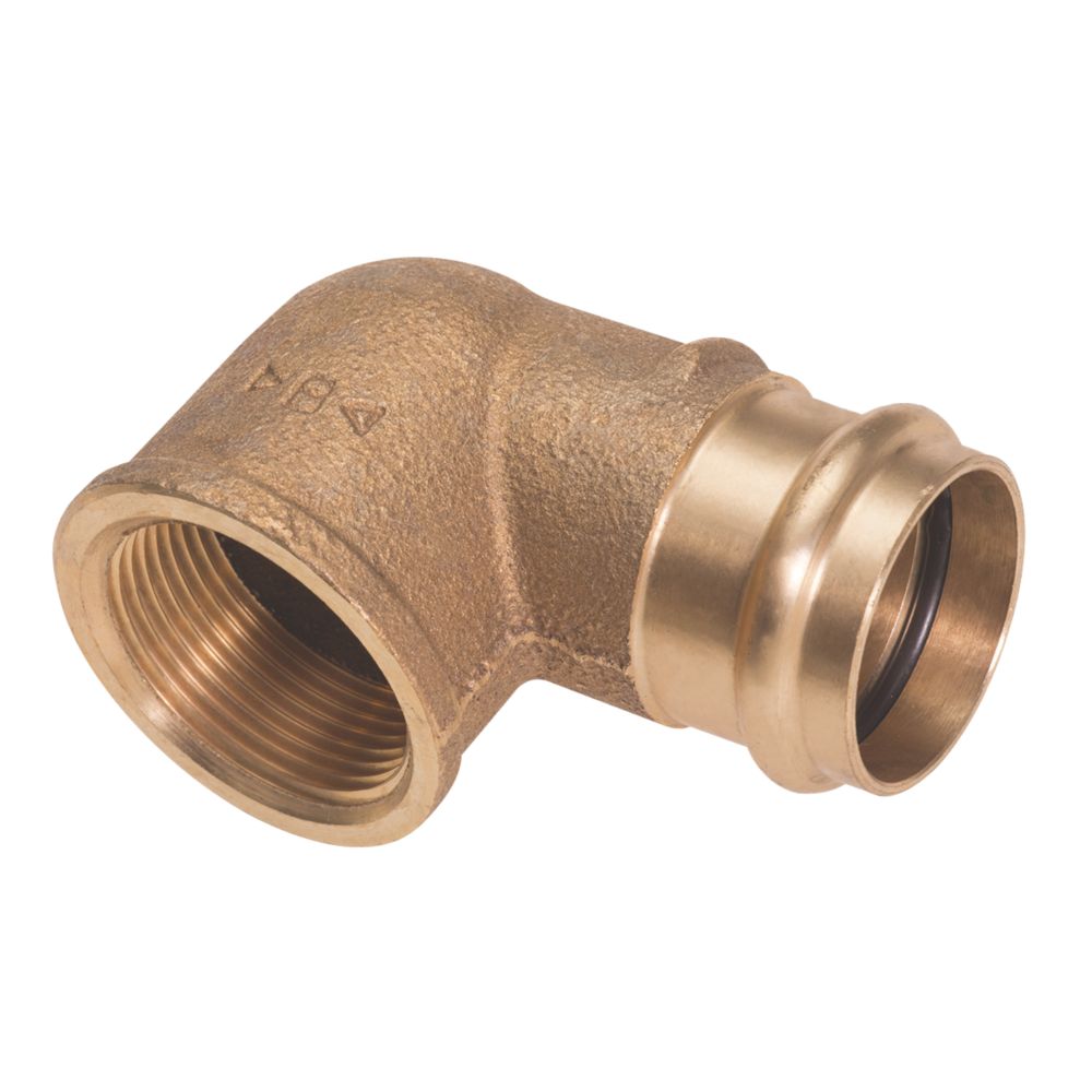 Image of Conex Banninger B Press Copper Press-Fit Adapting 90Â° Female Elbow 22mm x 3/4" 5 Pack 