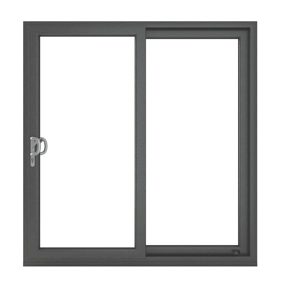 Image of Crystal LH Anthracite Grey uPVC Sliding Patio Door Set 2090mm x 1790mm 
