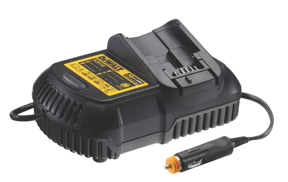Image of DeWalt DCB119-XJ 10.8/14.4/18V Li-Ion XR In-Car Multi-Voltage Battery Charger 