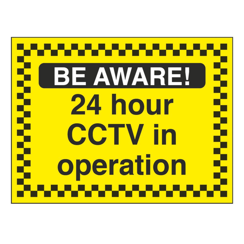 Image of "24-Hour CCTV In Operation" Sign 450mm x 600mm 