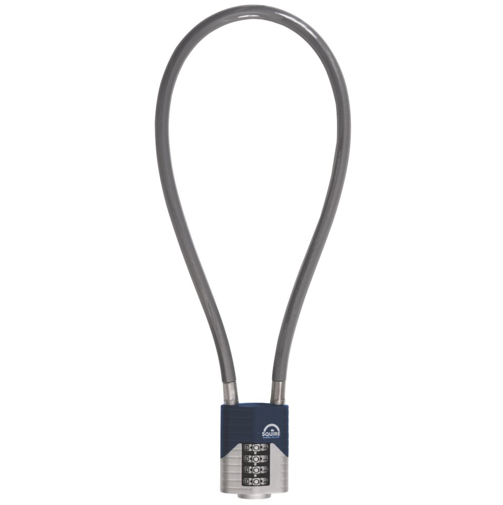 Image of Squire Die-Cast Steel Combination Cable Lock 0.6m x 10mm 