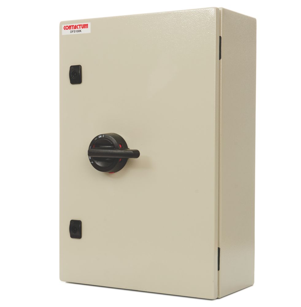 Image of Contactum DFS100K 100A 3P+N+E Fused 3-Phase Enclosed Switch Fuse 