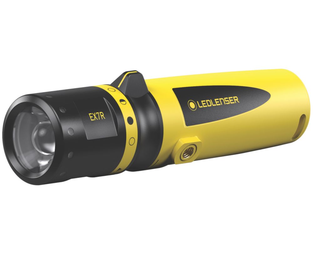 Image of LEDlenser EX7R Rechargeable LED ATEX Hand Torch Yellow 220lm 