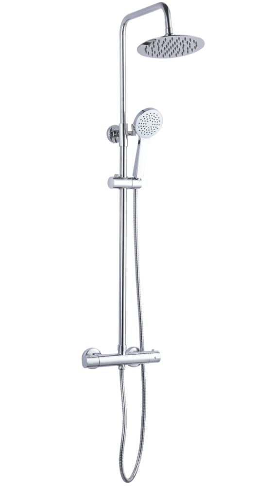 Image of ETAL Videira Rear-Fed Concealed Polished Chrome Thermostatic Bar Mixer Shower 