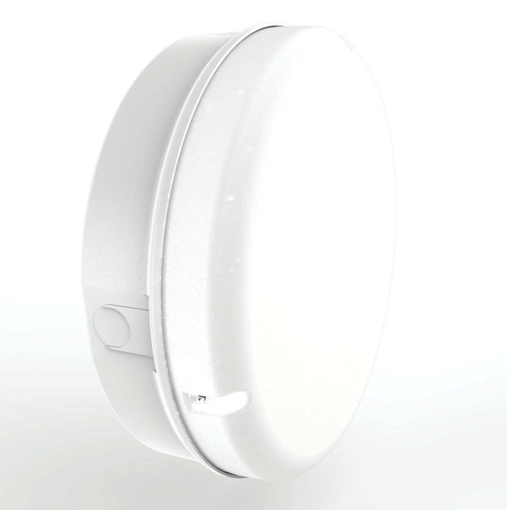 Image of Luceco Mosi Indoor & Outdoor Maintained Emergency Round LED Bulkhead White 12W 1150lm 