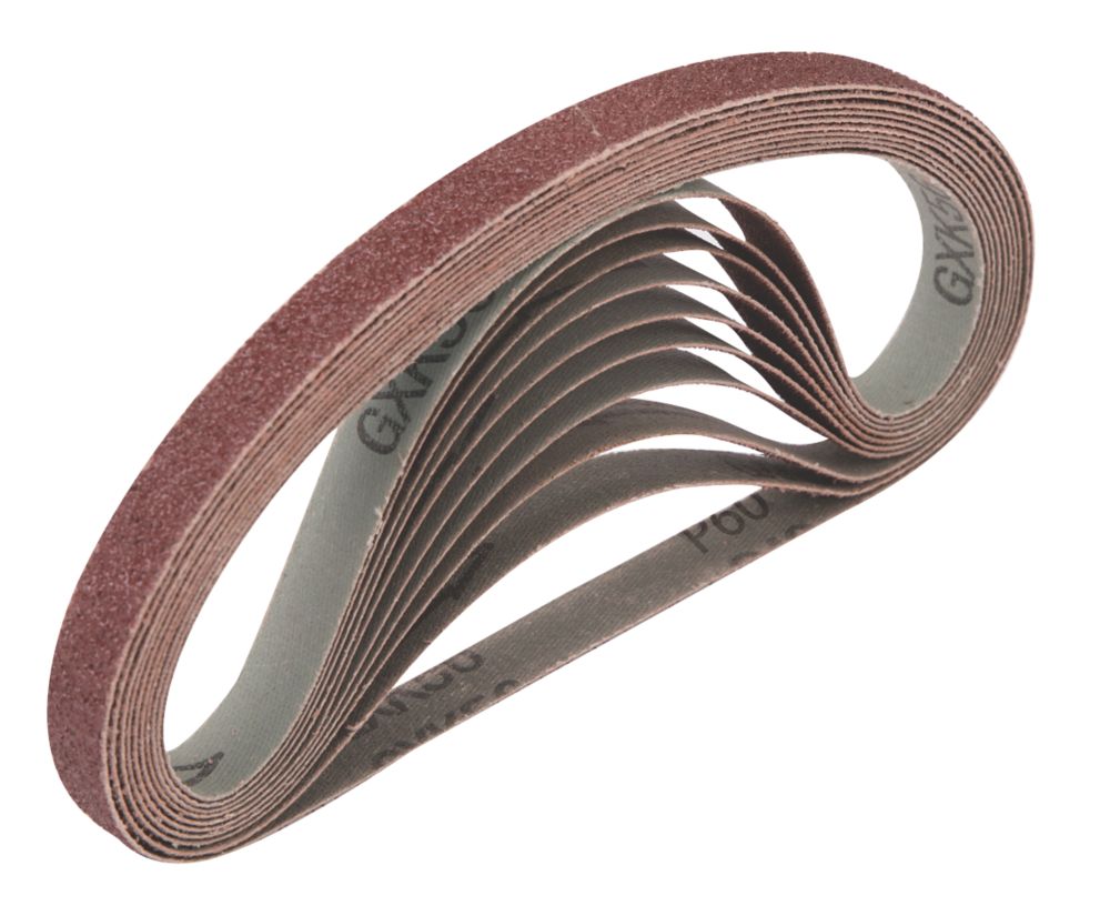 Image of Titan Sanding Belt Unpunched 457mm x 13mm 60 Grit 10 Pack 