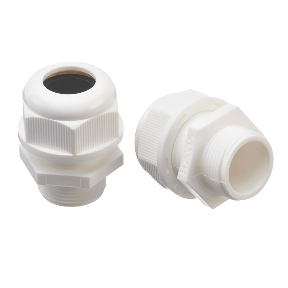 Image of Deta Nylon Male Comp Gland 25mm 2 Pack 