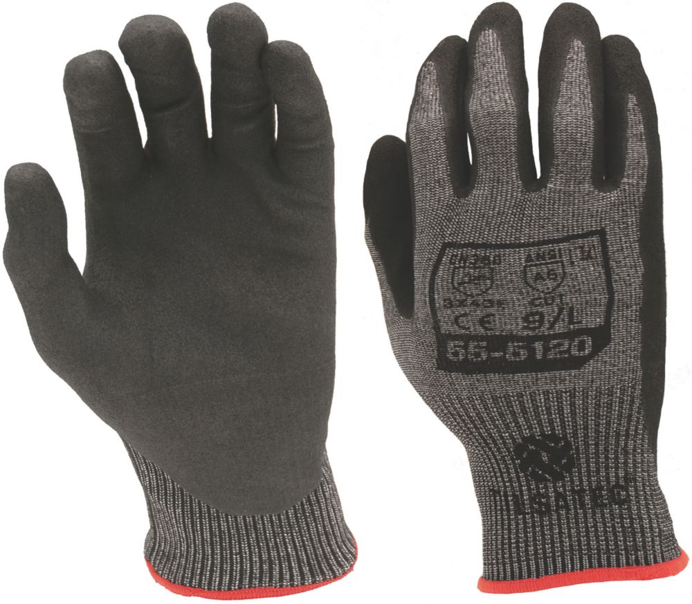 Image of Tilsatec 55-5120 Cut 5E Gloves Grey / Black Medium 