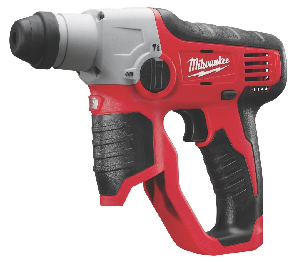 Image of Milwaukee M12 H-0 0.5kg 12V Li-Ion RedLithium Cordless SDS Plus Hammer Drill - Bare 