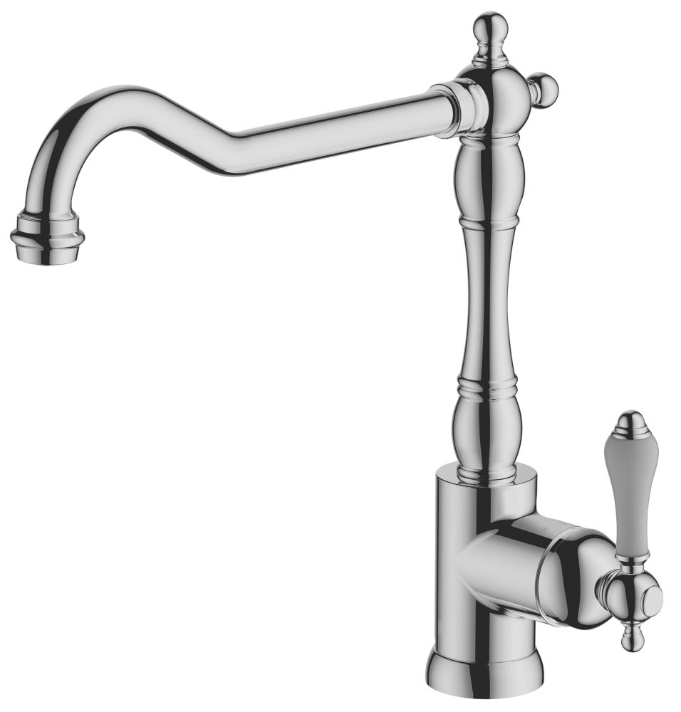Image of Swirl Traditional Monobloc Kitchen Mixer Tap Chrome 