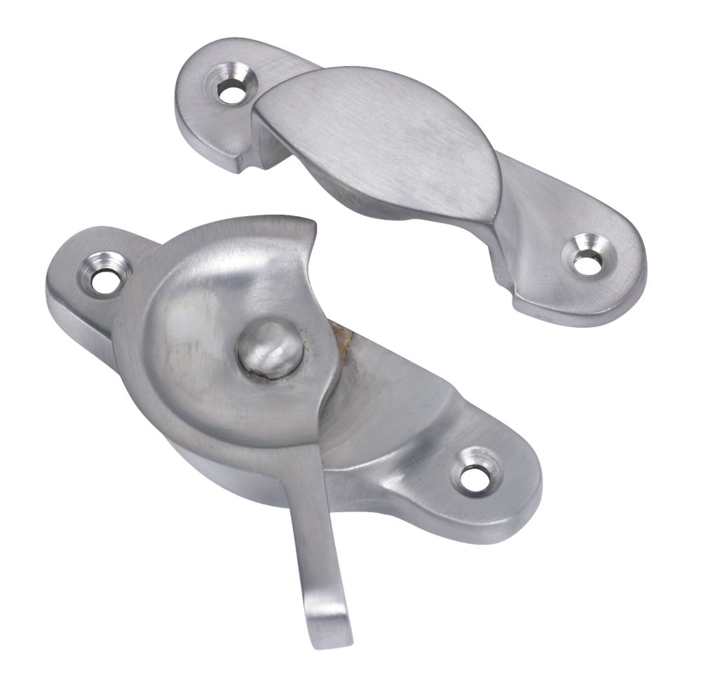 Image of Fitch Fastener Satin Chrome 65mm x 35mm 