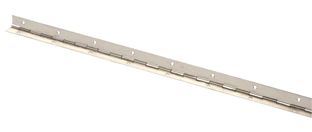 Image of Nickel-Plated Grade 7 Continuous Hinges 1000mm x 32mm 10 Pack 