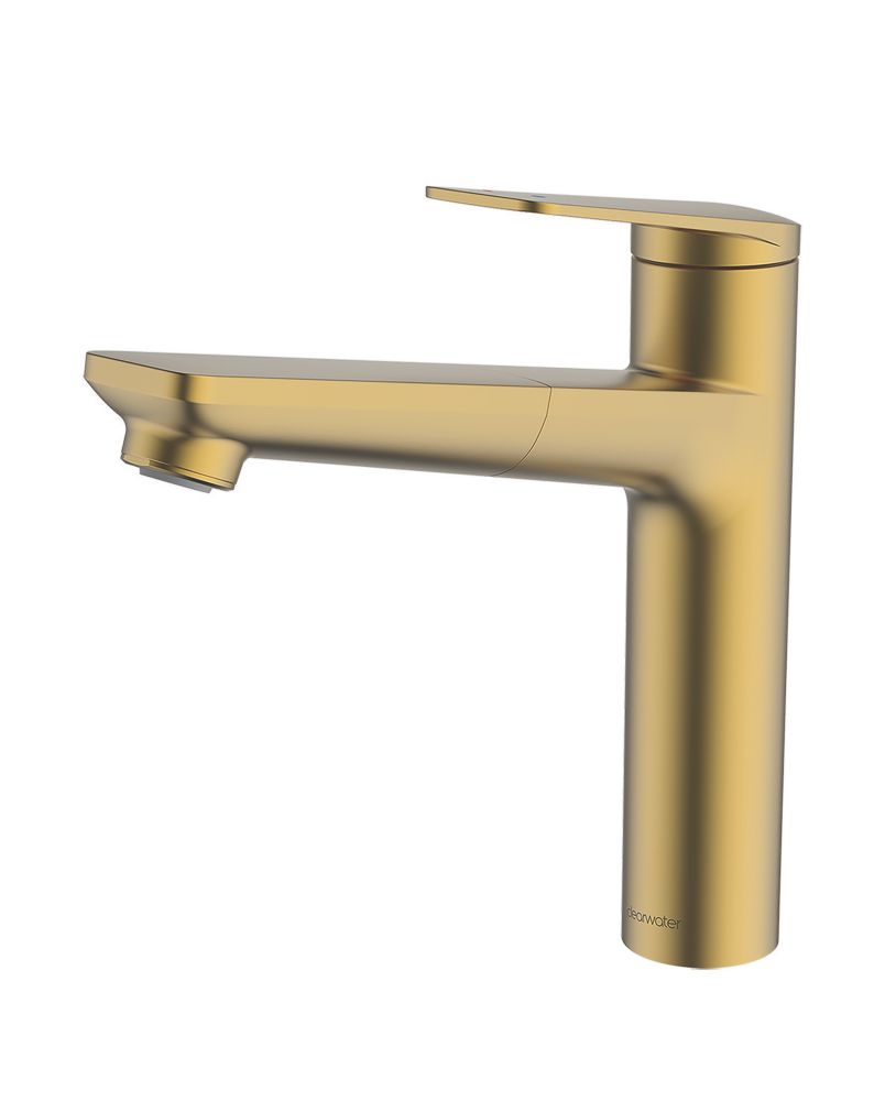 Image of Clearwater Levant LEV20BB Single Lever Tap with Pull-Out Brushed Brass PVD 