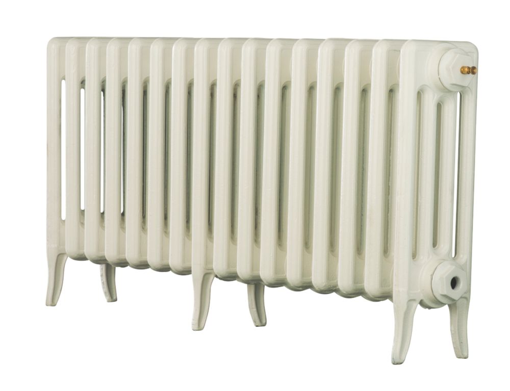 Image of Arroll Neo-Classic 4-Column Cast Iron Radiator 460mm x 994mm White 3128BTU 