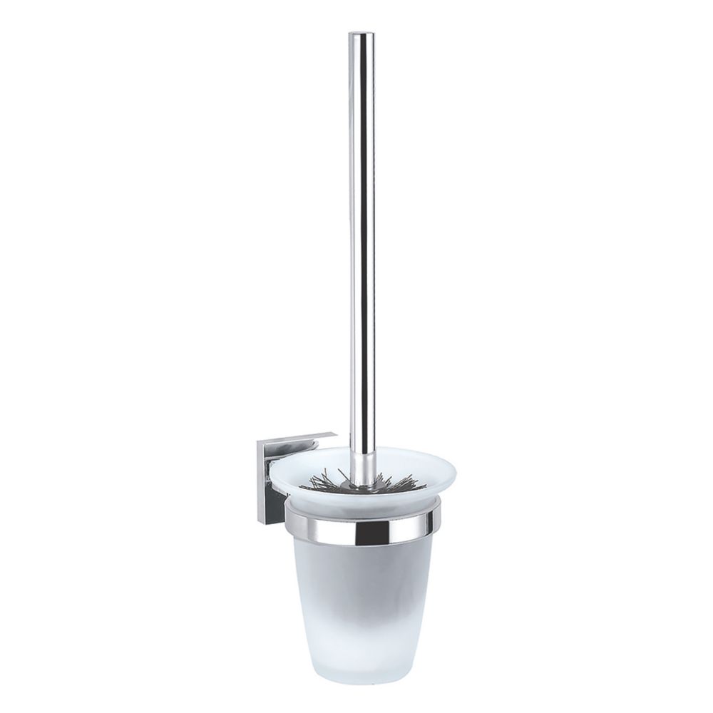 Image of Aqualux Epsom Toilet Brush Holder Chrome 