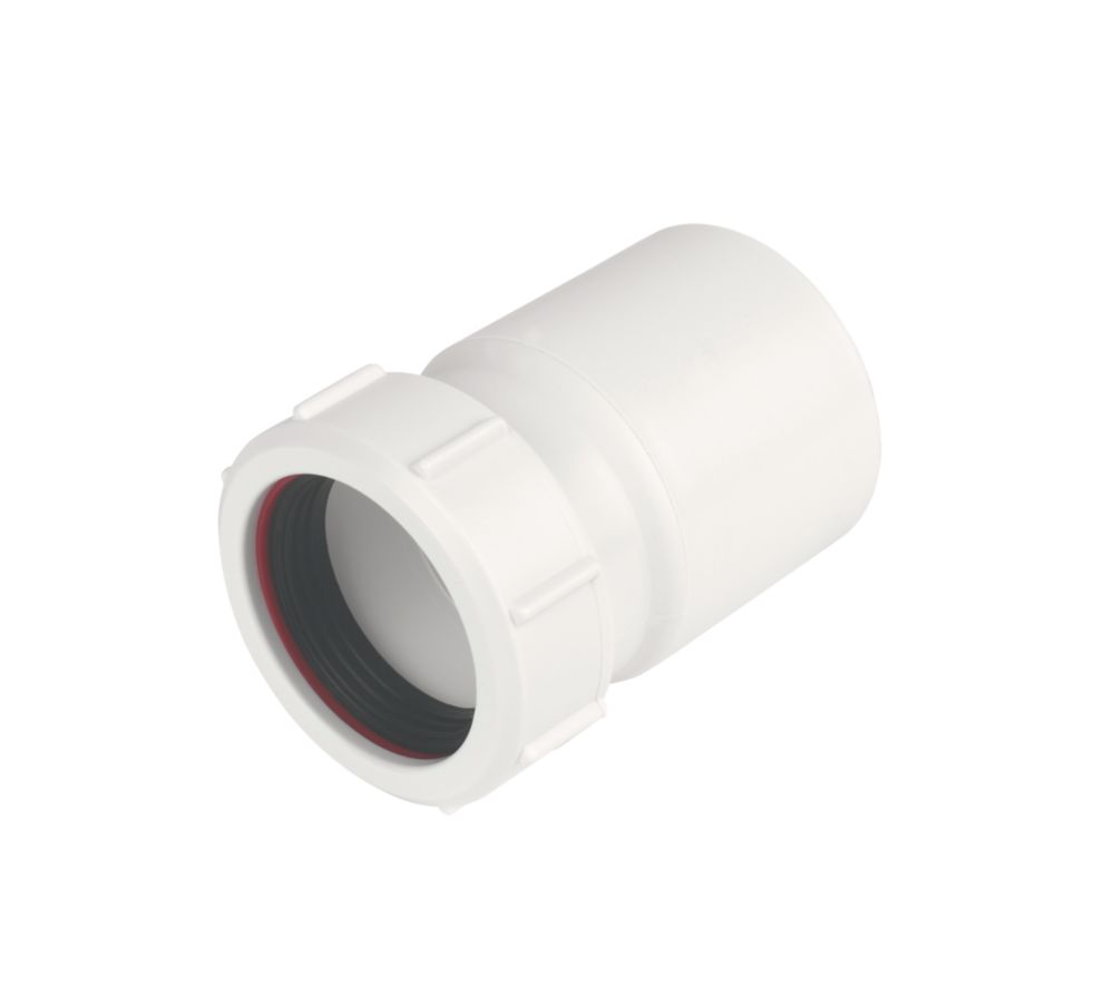 Image of McAlpine ZT26L Compression Straight Reducer White 50mm x 40mm 