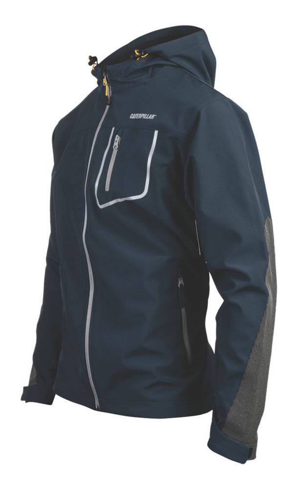 Image of CAT Capstone Hooded Soft Shell Jacket Marine X Large 46-48" Chest 