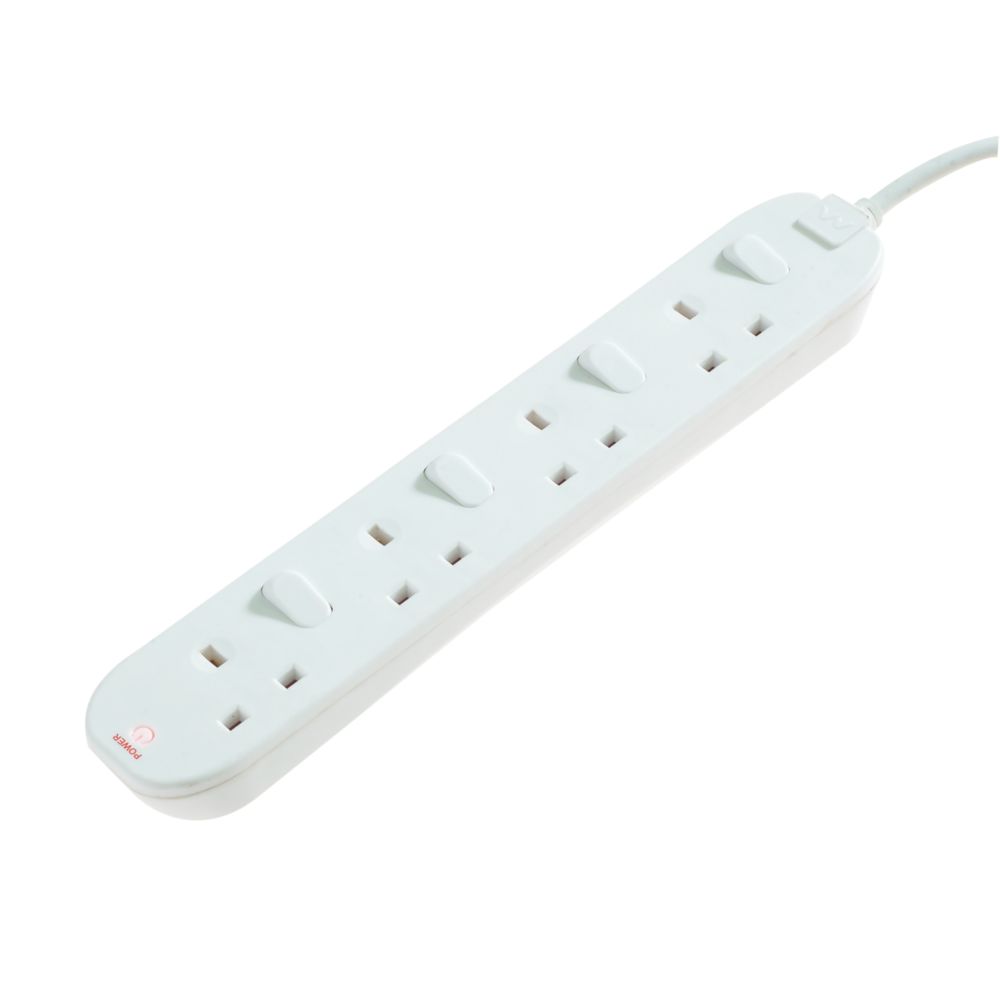 Image of Masterplug 13A 4-Gang Switched Extension Lead 2m 