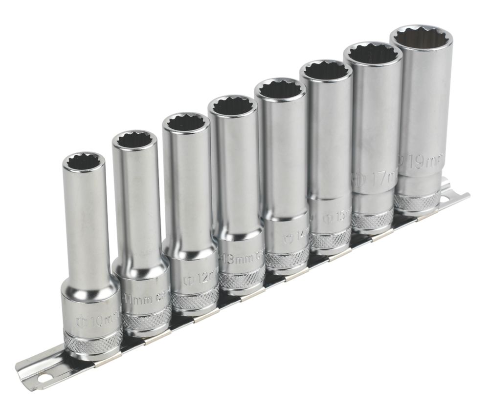 Image of Magnusson 1/2" Drive Deep Socket Rail 8 Pieces 