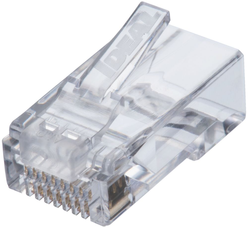 Image of Ideal RJ45 8P/8C Feed-Thru Modular Plugs 25 Pack 