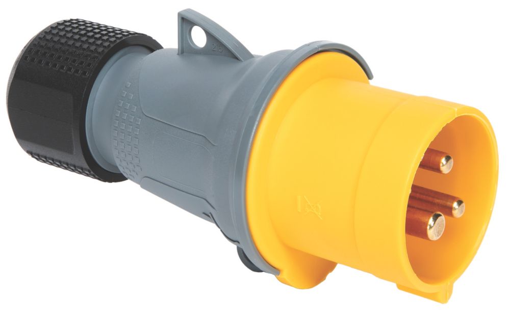 Image of ABB 16A 2P+E Straight Plug 110V 