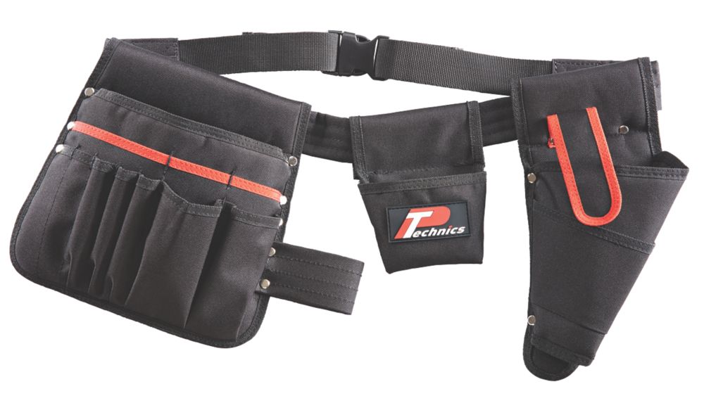 Image of P Technics Tool Belt with Drill Holster and Pouches 35-47" 