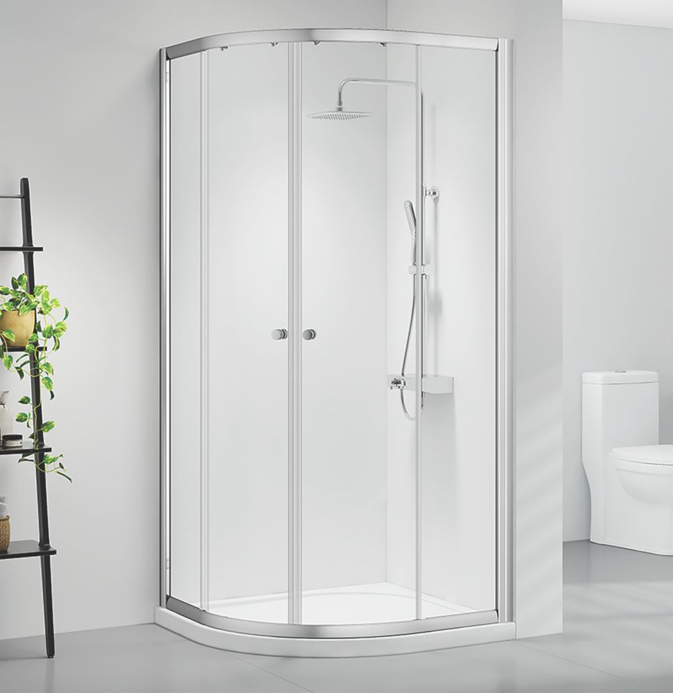 Image of Triton Neo Six Framed Quadrant Shower Enclosure Non-Handed Chrome 1200mm x 800mm x 1850mm 