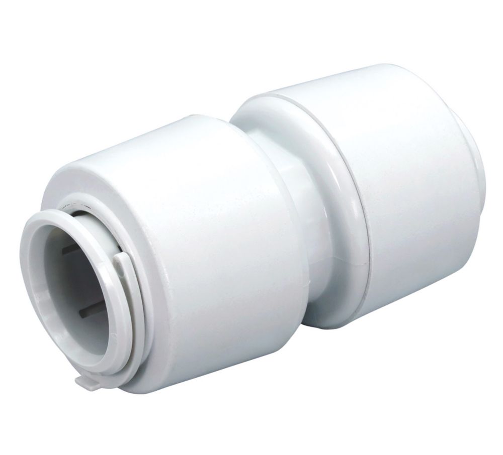 Image of FloPlast FloFit+ Plastic Push-Fit Equal Straight Coupler 28mm 