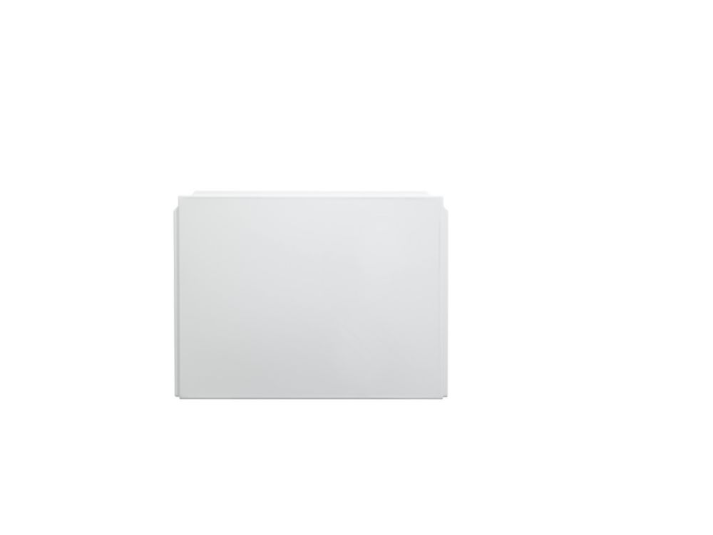 Image of Grove Bath End Panel-To-Go Acrylic 720mm White 