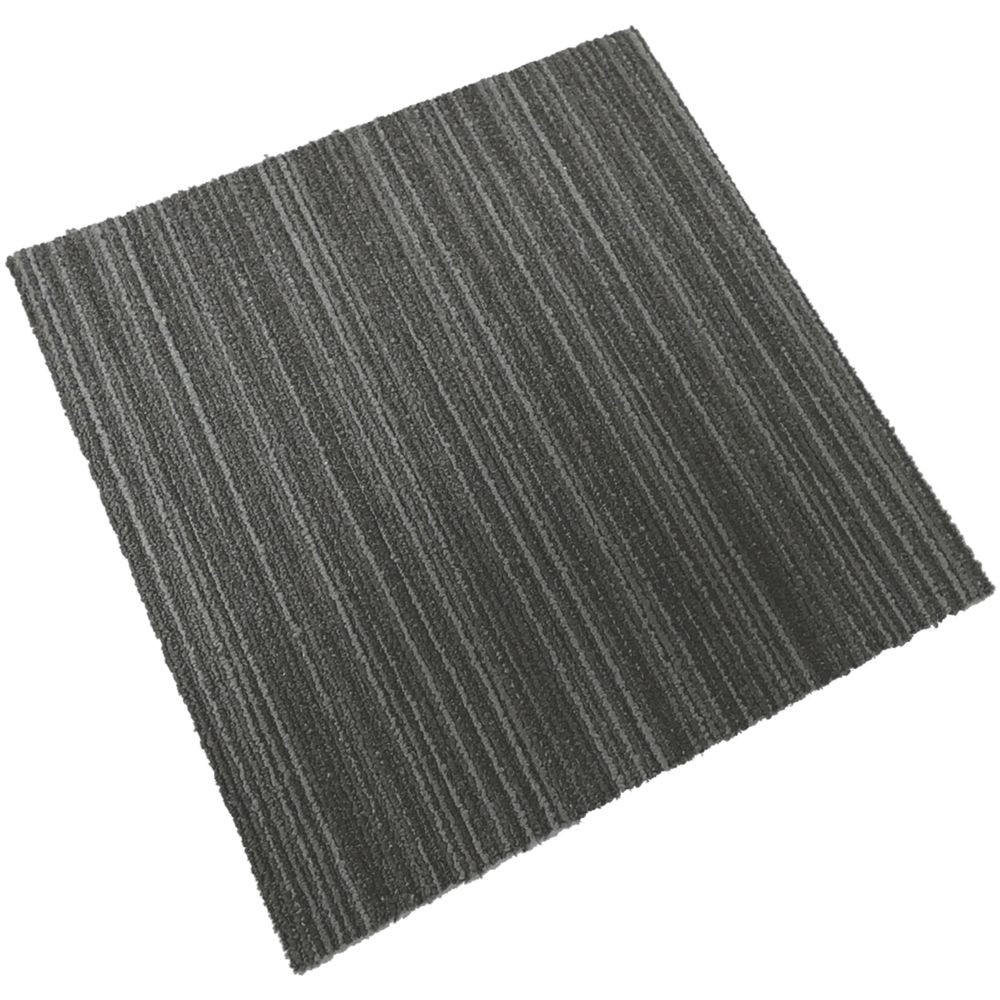 Image of Mercury Tungsten Grey Carpet Tiles 500 x 500mm 20 Pack 