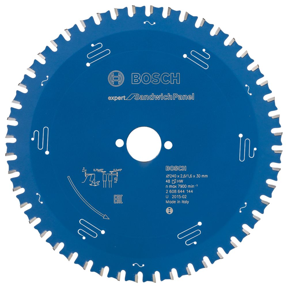 Image of Bosch Expert Sandwich Panel Circular Saw Blade 240mm x 30mm 48T 