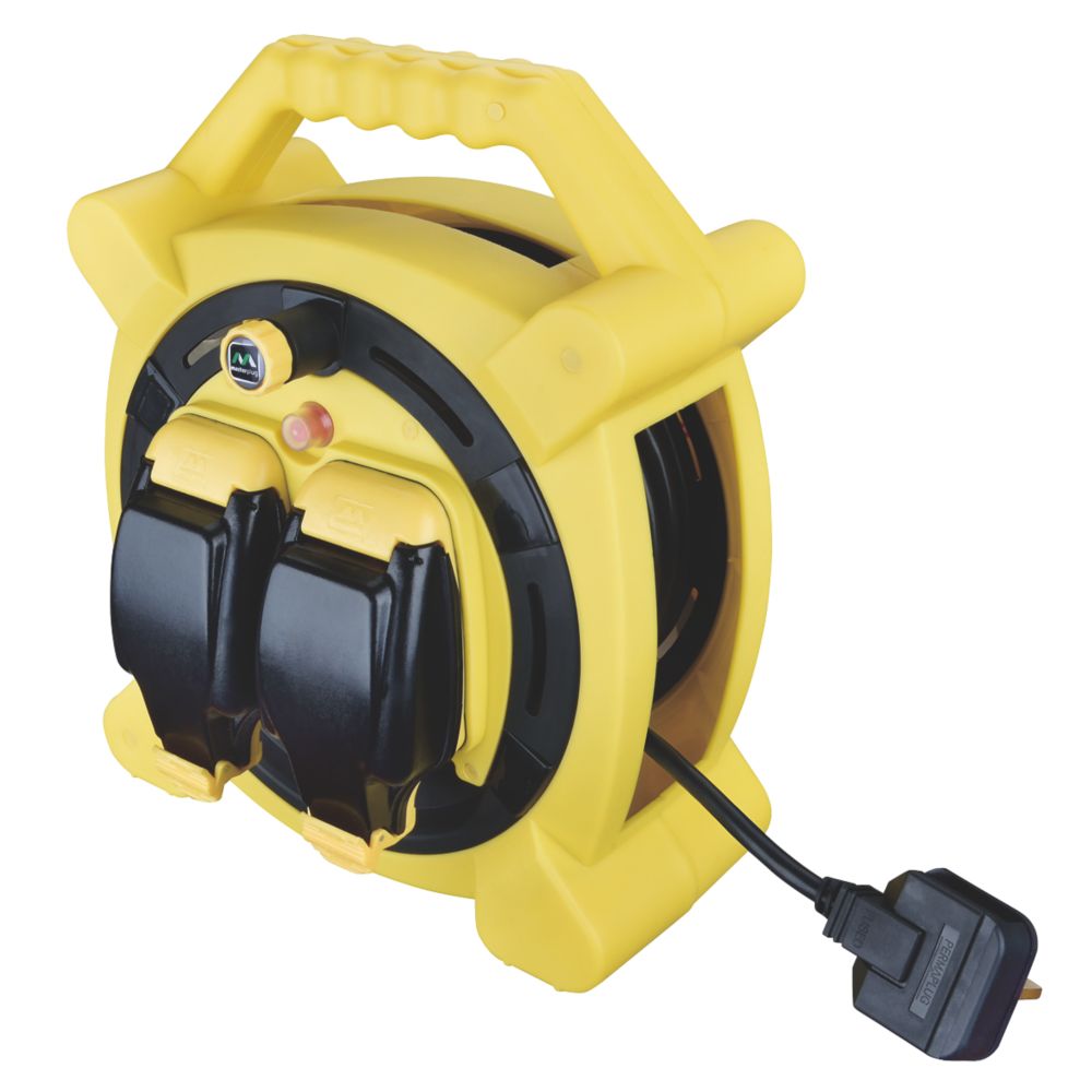 Image of Masterplug HLP2013/2IP-MP 13A 2-Gang 20m Cable Reel 240V 