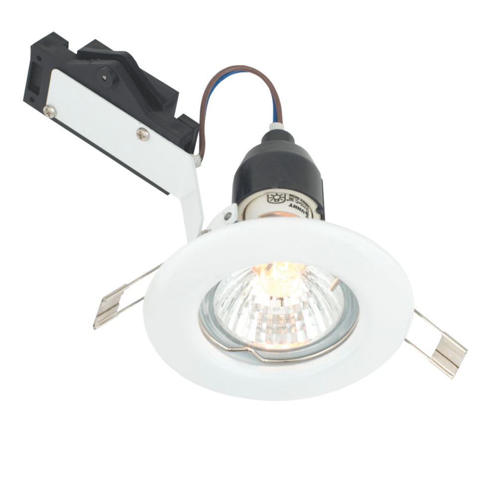 Image of LAP Fixed Mains Voltage Downlight Gloss White 