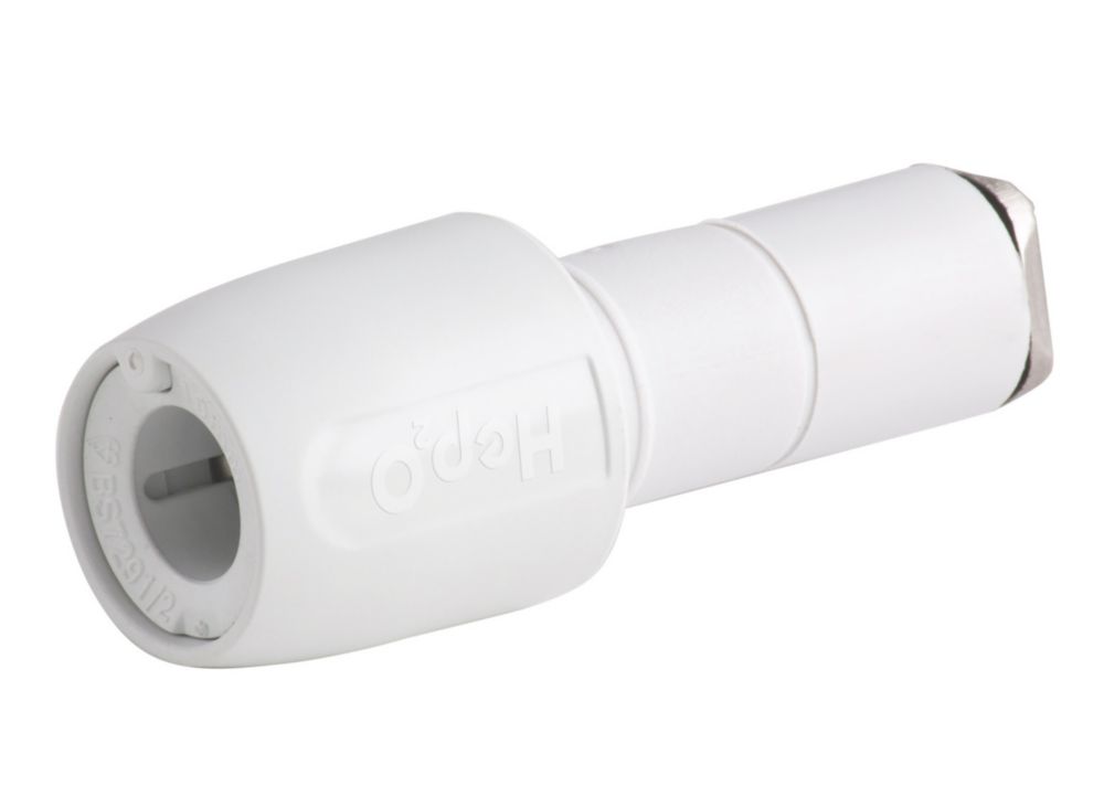 Image of Hep2O Plastic Push-Fit Stem Coupler F 10mm x M 15mm 