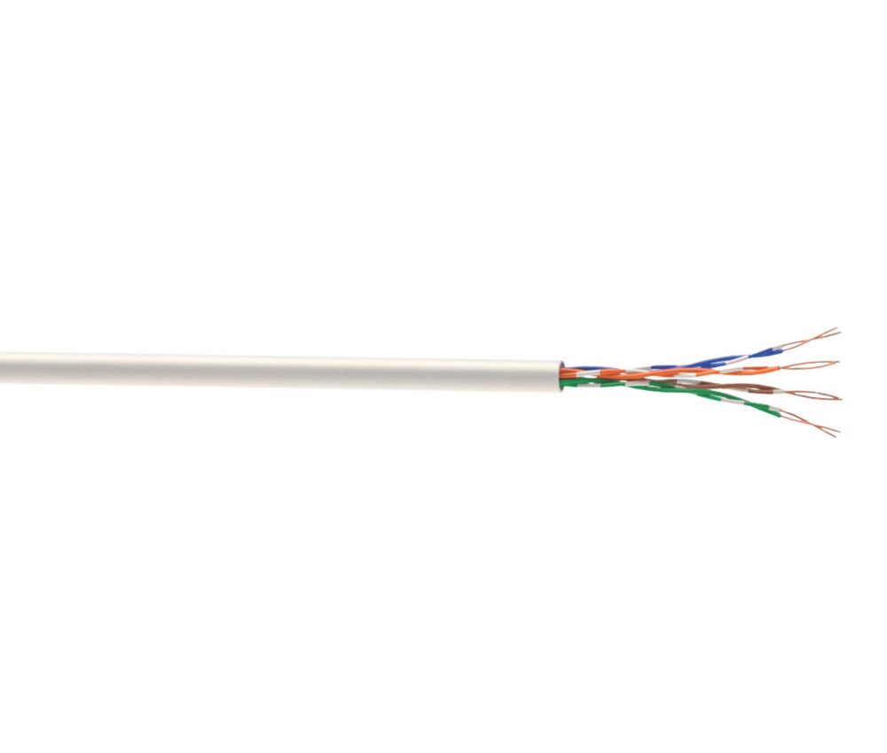 Image of Time White 4-Pair 8-Core Unshielded Telephone Cable 50m Drum 