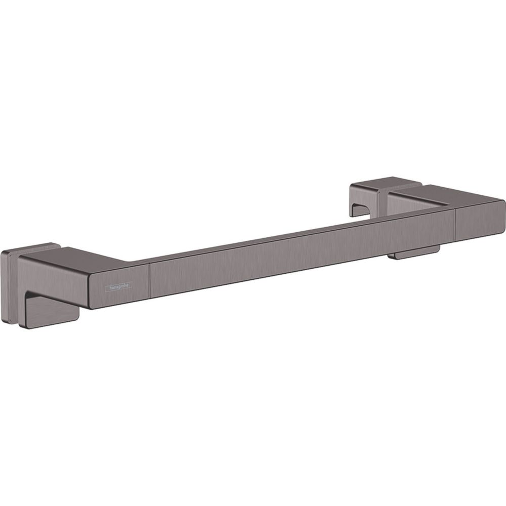 Image of Hansgrohe AddStoris Bar Shower Door Handle Brushed Black Chrome 350mm Single 