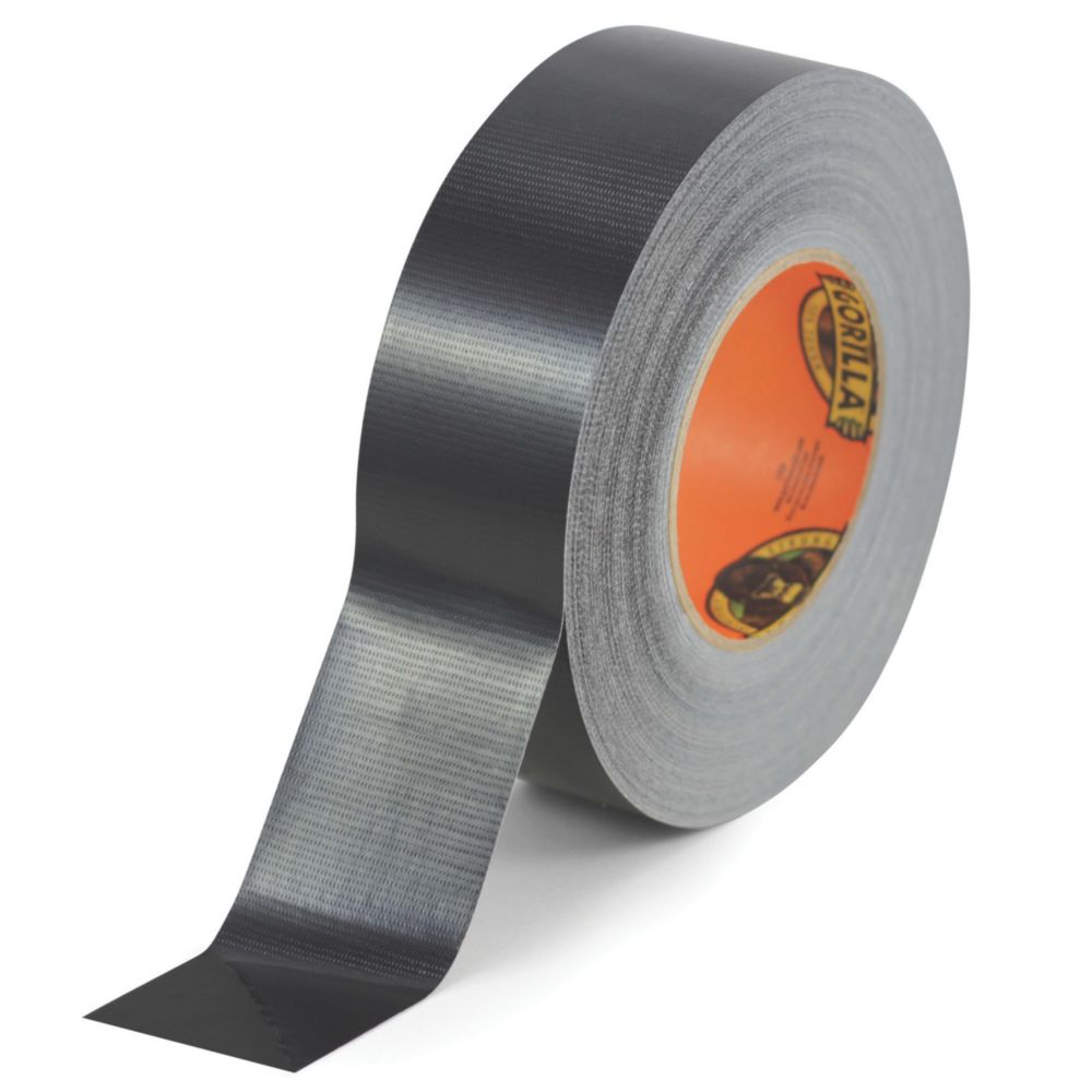 Image of Gorilla Glue Cloth Tape 48 Mesh Black 32m x 48mm 