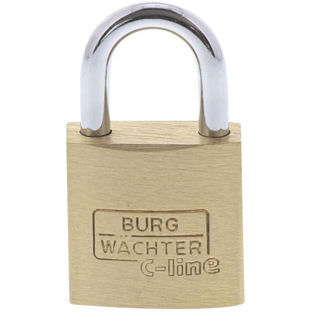Image of Sterling Brass Keyed Alike Long Shackle Padlock 20mm 2 Pack 