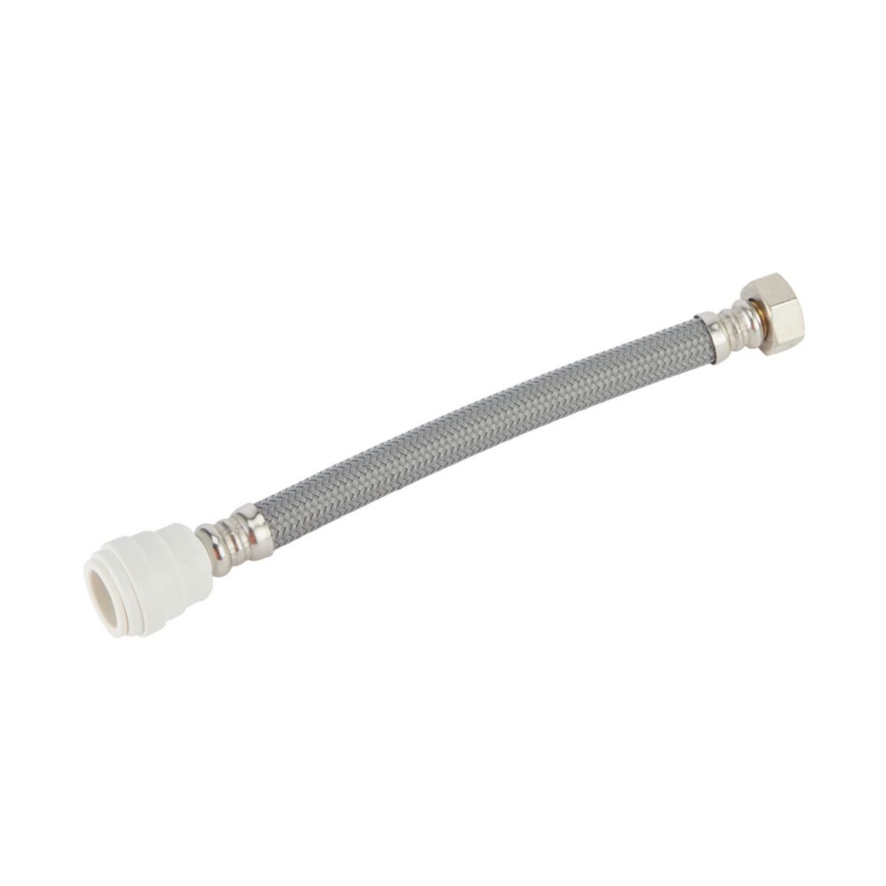 Image of Flomasta Push-Fit Straight Flexible Hose 22mm x 3/4" x 300mm 