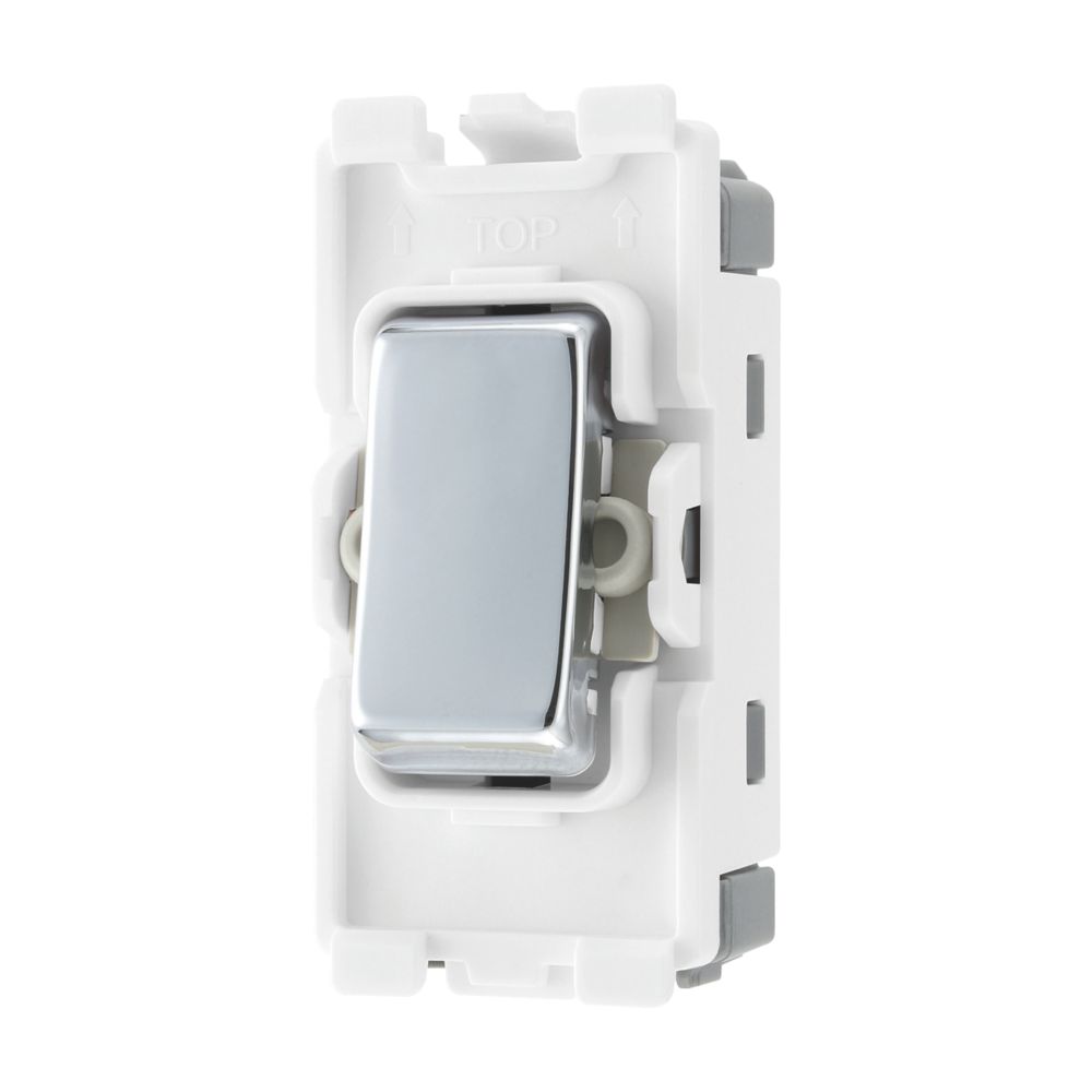 Image of British General Nexus 20A Grid SP Control Switch Polished Chrome 