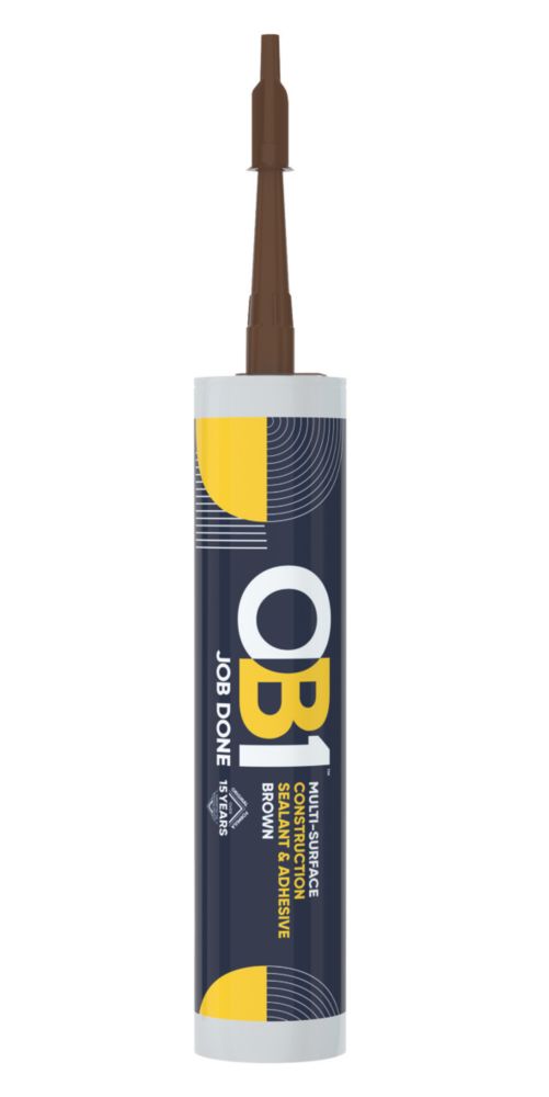 Image of OB1 Multi-Surface Sealant & Adhesive Brown 290ml 