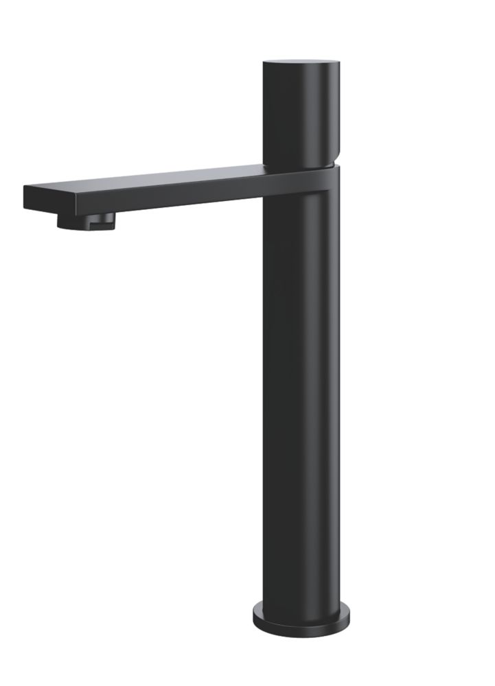 Image of ETAL Saris High Rise Mono Basin Mixer Tap Matt Black 
