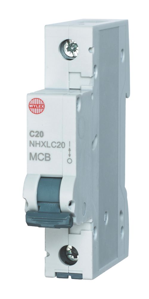 Image of Wylex 20A SP Type C MCB 