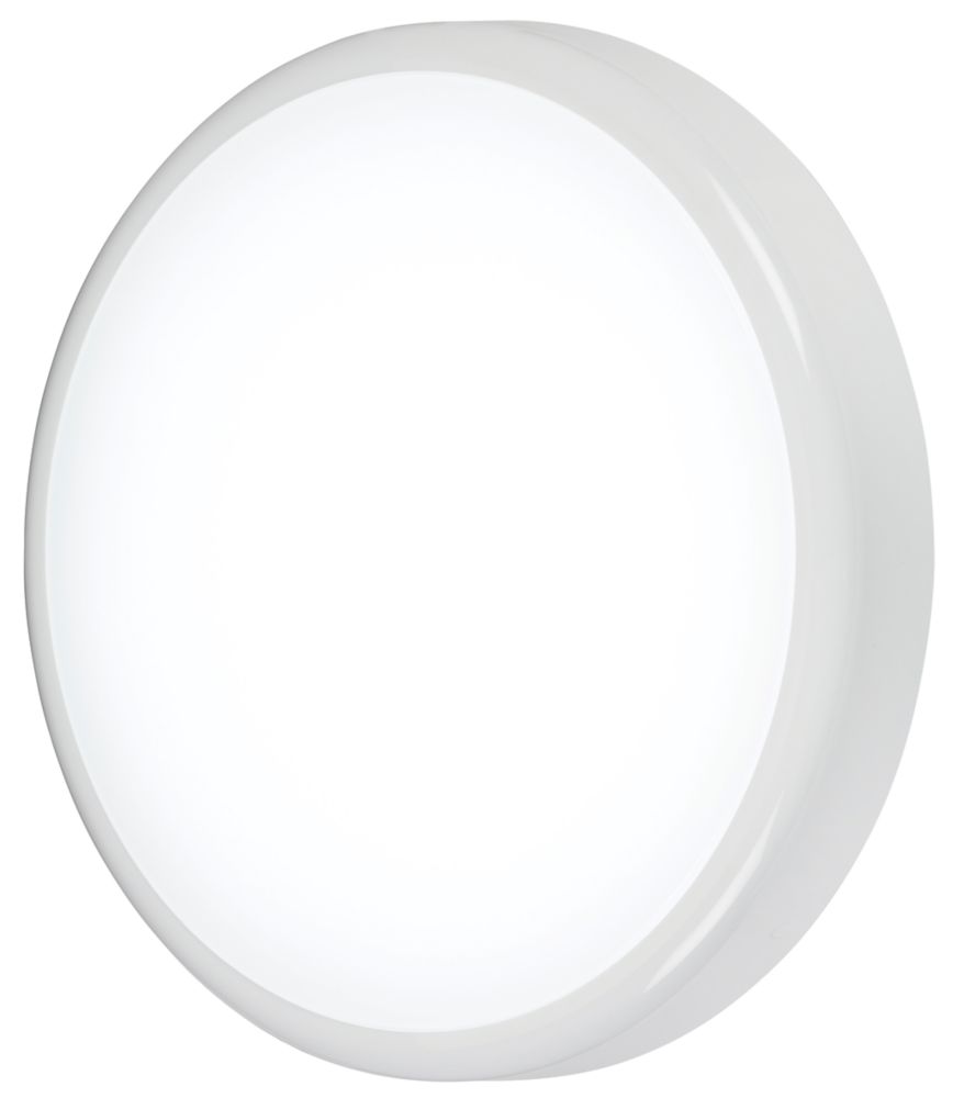 Image of Knightsbridge BT Indoor & Outdoor Maintained or Non-Maintained Switchable Emergency Round LED Bulkhead White 20W 1730 - 1930lm 