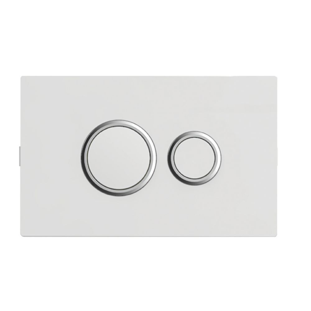 Image of Fluidmaster 1000Z-031-P1 Dual-Flush Pneumatic Flush Plate White 