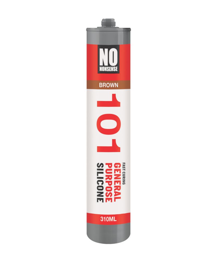 Image of No Nonsense General Purpose Silicone Brown 310ml 